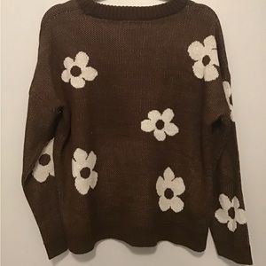 Just Polly Brown Sweater